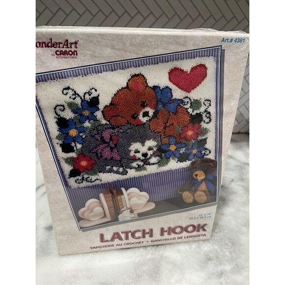 Vintage Wonder Art  Caron Baby Morning Light Latch Hook Kit 24 x 34 # 4381 - Picture 1 of 7
